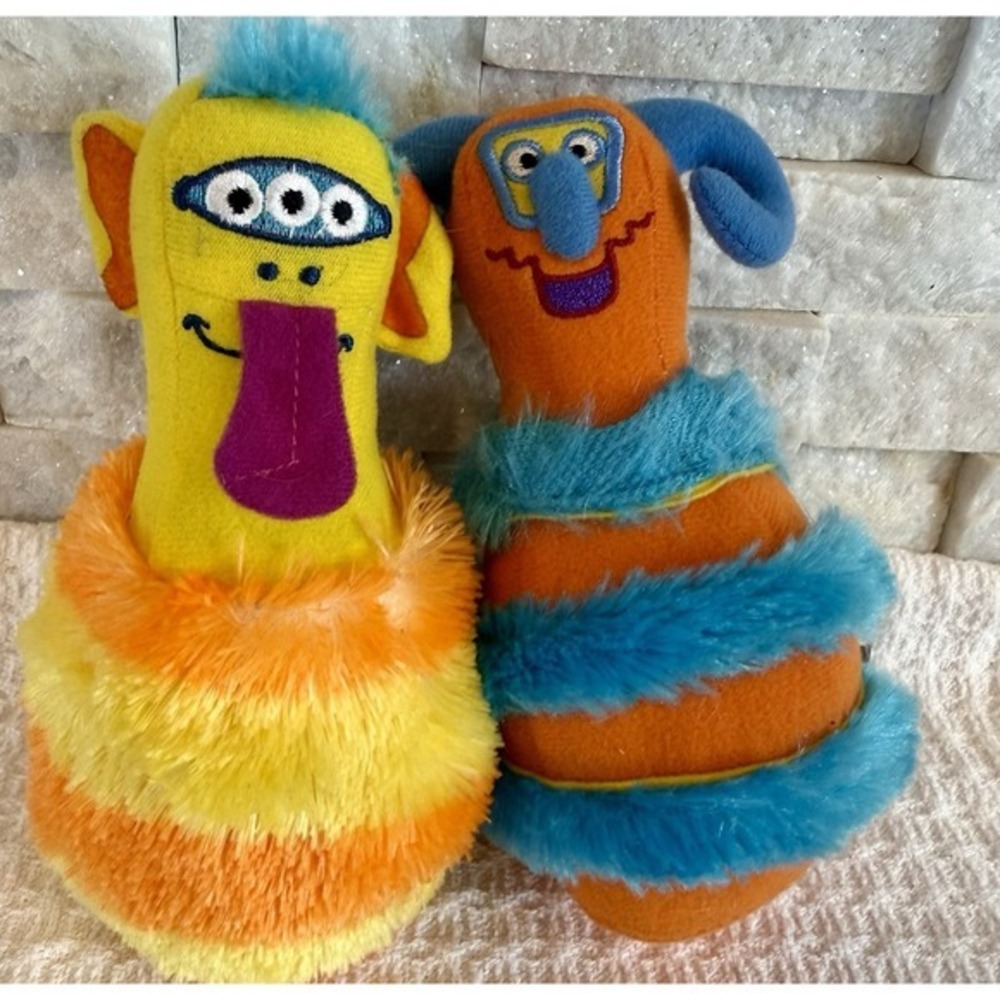 Melissa & Doug Plush Bowling Pins Ball Colorful Alien Themed Creatures Kids Fun